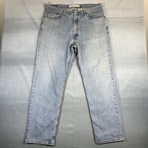 Vintage Levis 550 Jeans Mens 38x32 Blue Light Wash Relaxed Straight Denim Y2K
